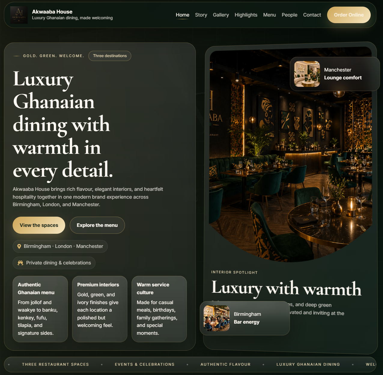 Akwaaba House homepage hero